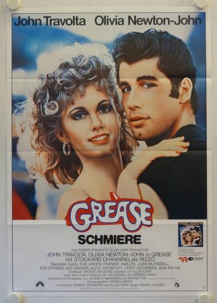 Grease original release german movie poster